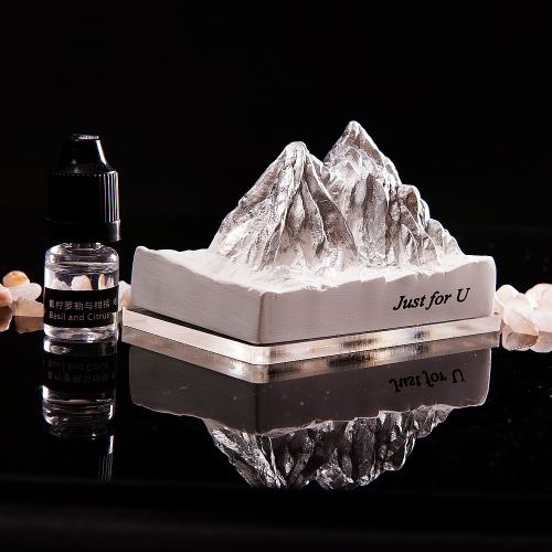 3D Plaster Stone Air Freshener snow mountain