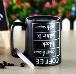 10oz Ceramic Coffee Mug with Chalk