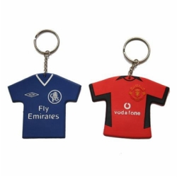 World Cup Football Team Shirt Soft PVC Keychain