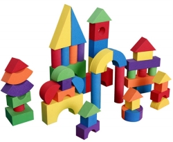 Hot Selling Assorted Color EVA Foam Building Blocks for Kids