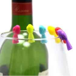Wine Glass ID Silicone Marker for Promotion