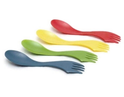 FDA Approved Multifunction Plastic Camping Spoon spork Fork factory direct