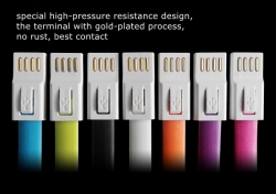 Lanyard keychain usb charging cable for Andriod,For apple and 2 in 1 are available