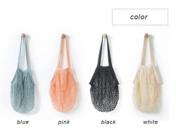 Short Handle Fashion Cotton Net Bag for Promotion