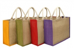 ECO Friendly Jute bag with OEM LOGO for gifts and Pormot