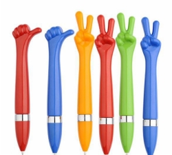 Plastic Twisting Hand Gestures Finer Pens for Promotion